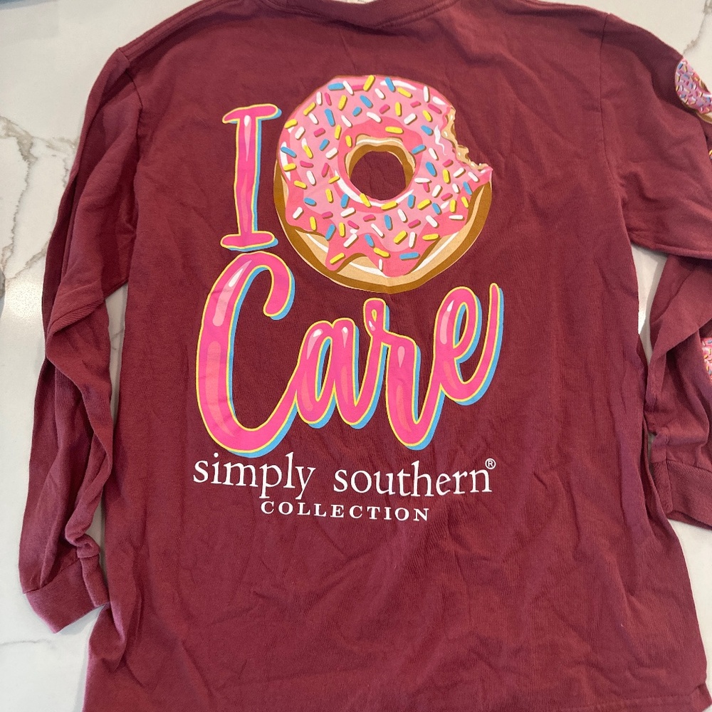 Girls, a long sleeve T-shirt, simply southern